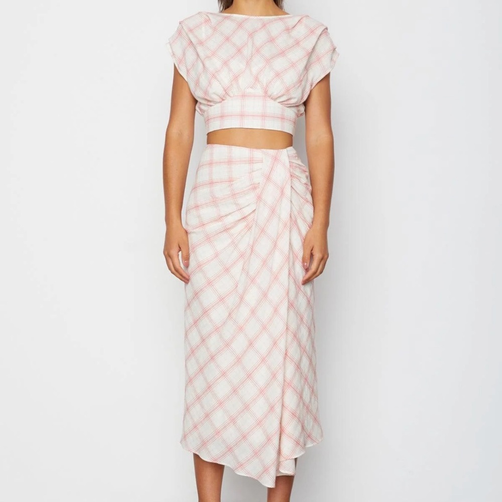 White and pink skirt, Bailey 44, size XL